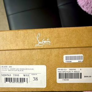 Red bottoms heels only wore once.